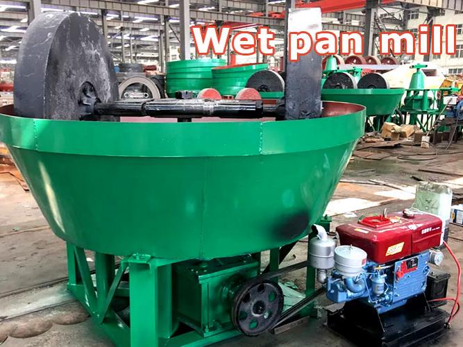 Wet pan mill
