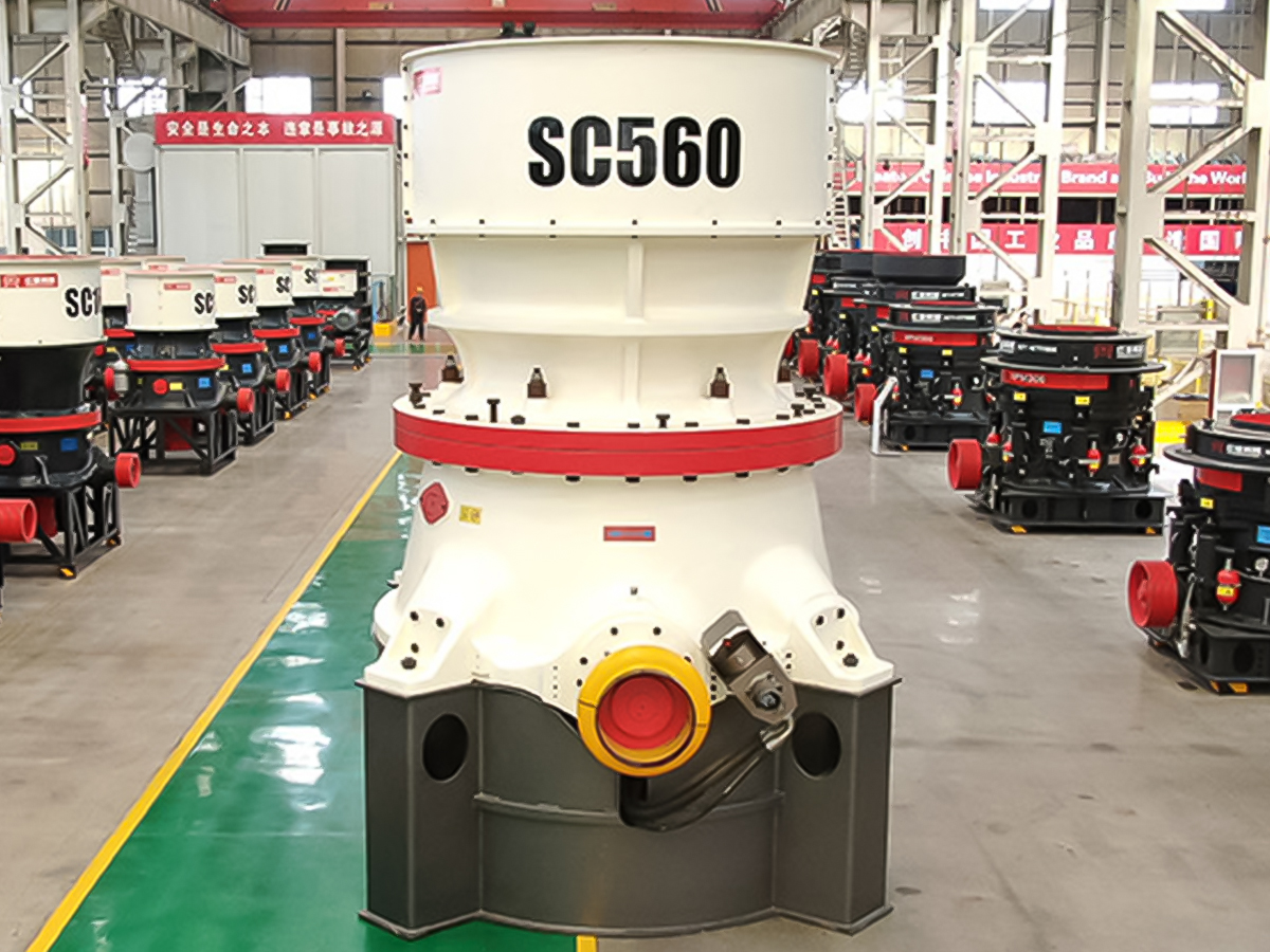 Single cylinder hydraulic cone crusher