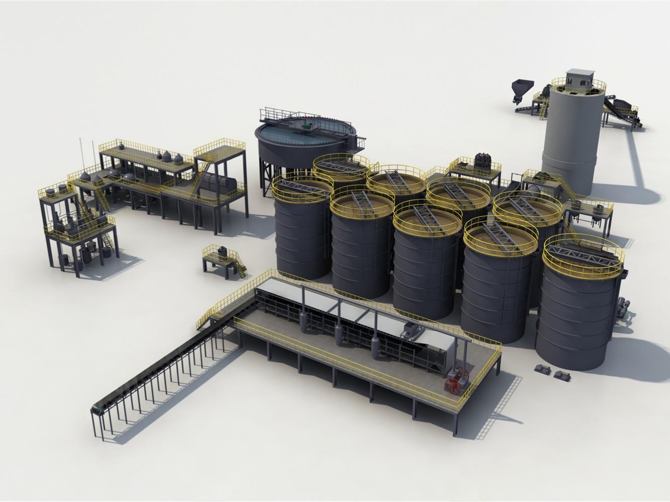 Double-Impeller leaching tank