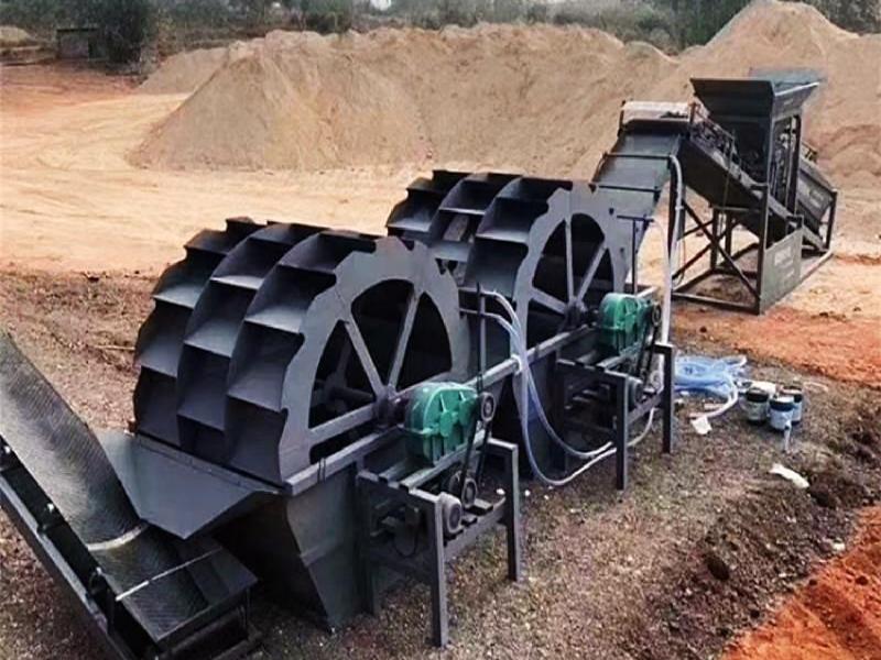 Bucket wheel sand washer