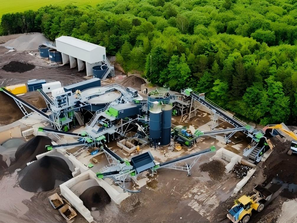 Trough type ore washer